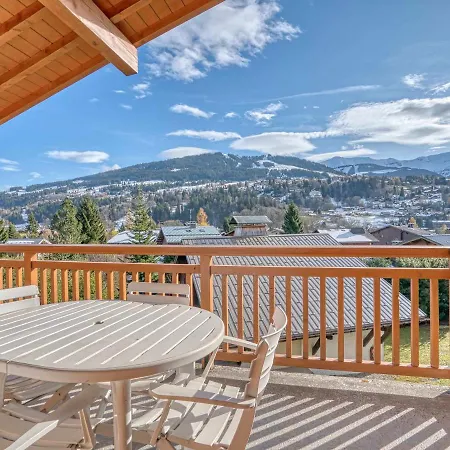 דירה Cosy Avec Mezzanine A Megeve, Proche Pistes De - Fr-1-453-221 מגב