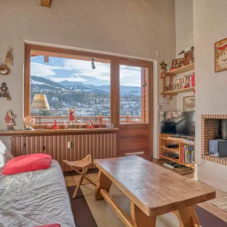 Cosy Avec Mezzanine A Megeve, Proche Pistes De - Fr-1-453-221 מגב